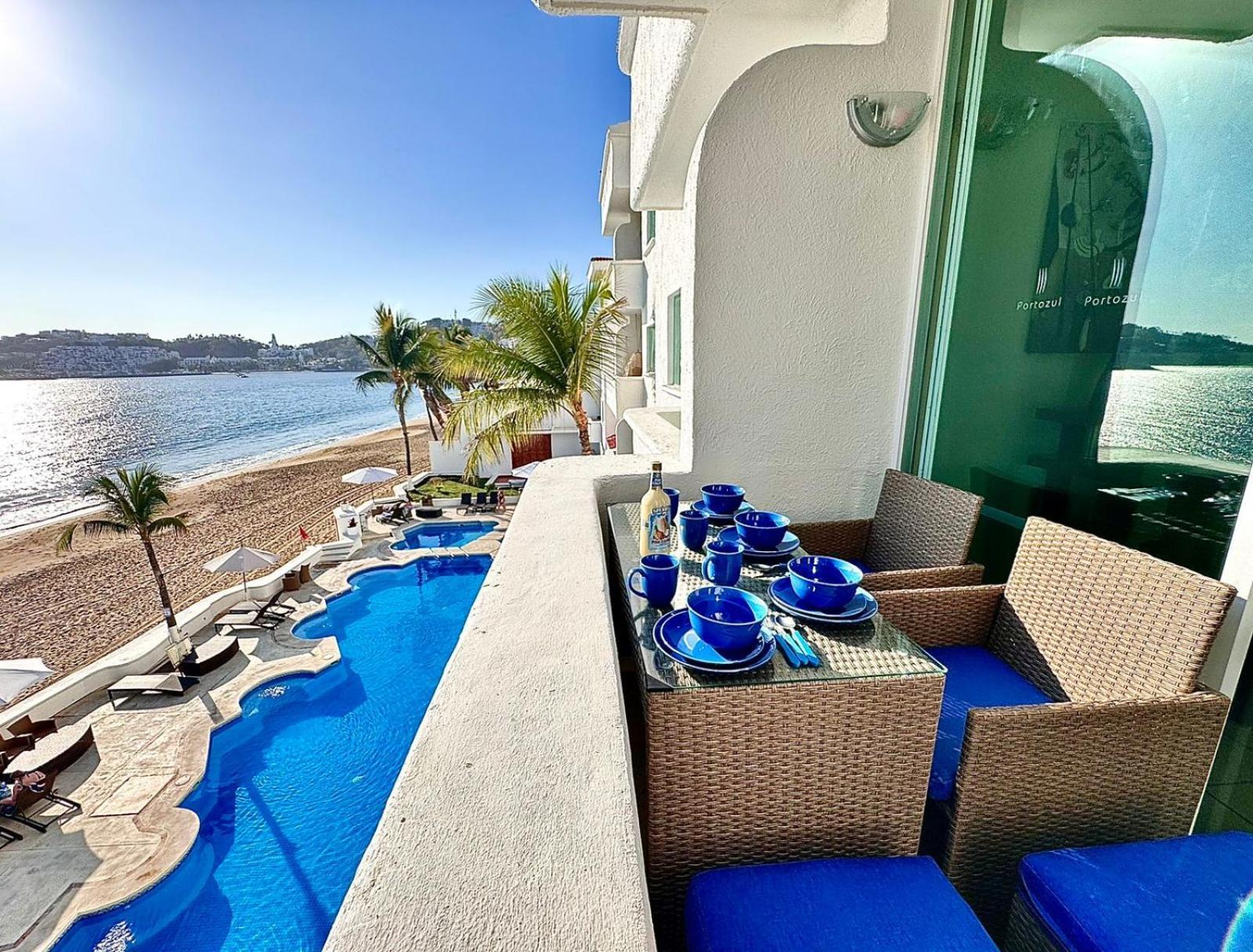 Espectacular Apto a pie de Playa con vista al mar Manzanillo Exterior foto