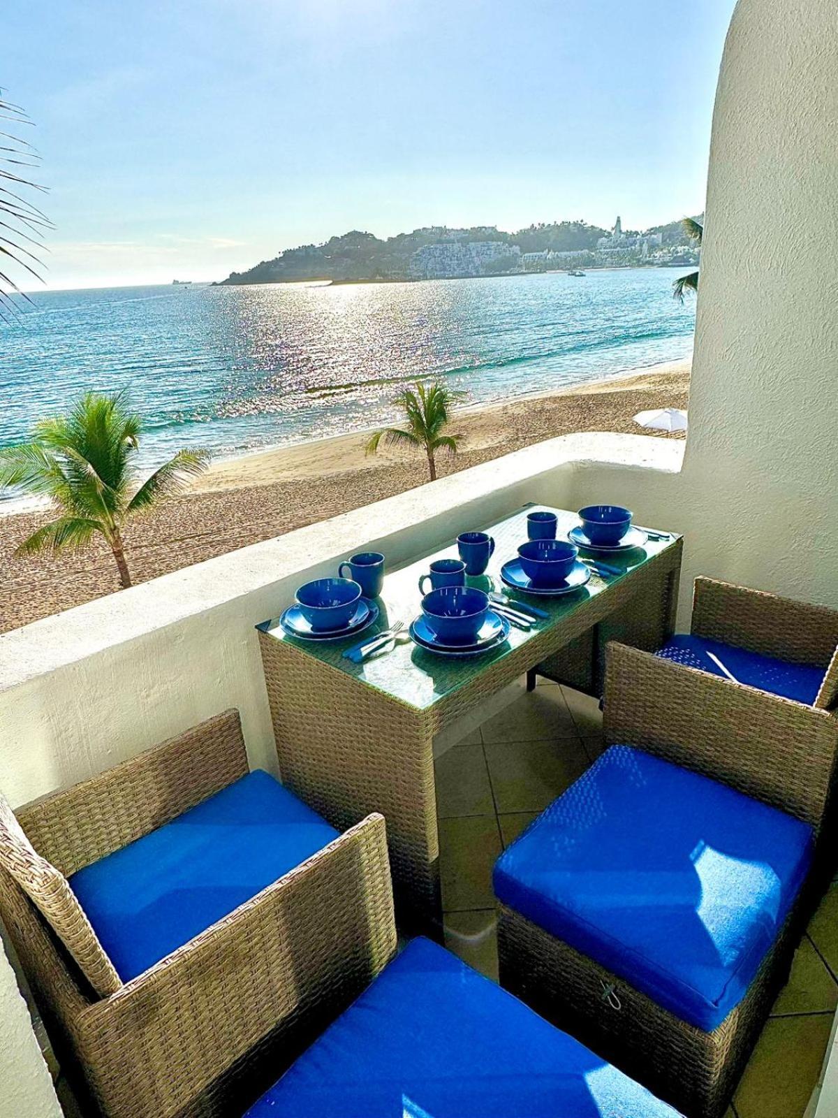 Espectacular Apto a pie de Playa con vista al mar Manzanillo Exterior foto