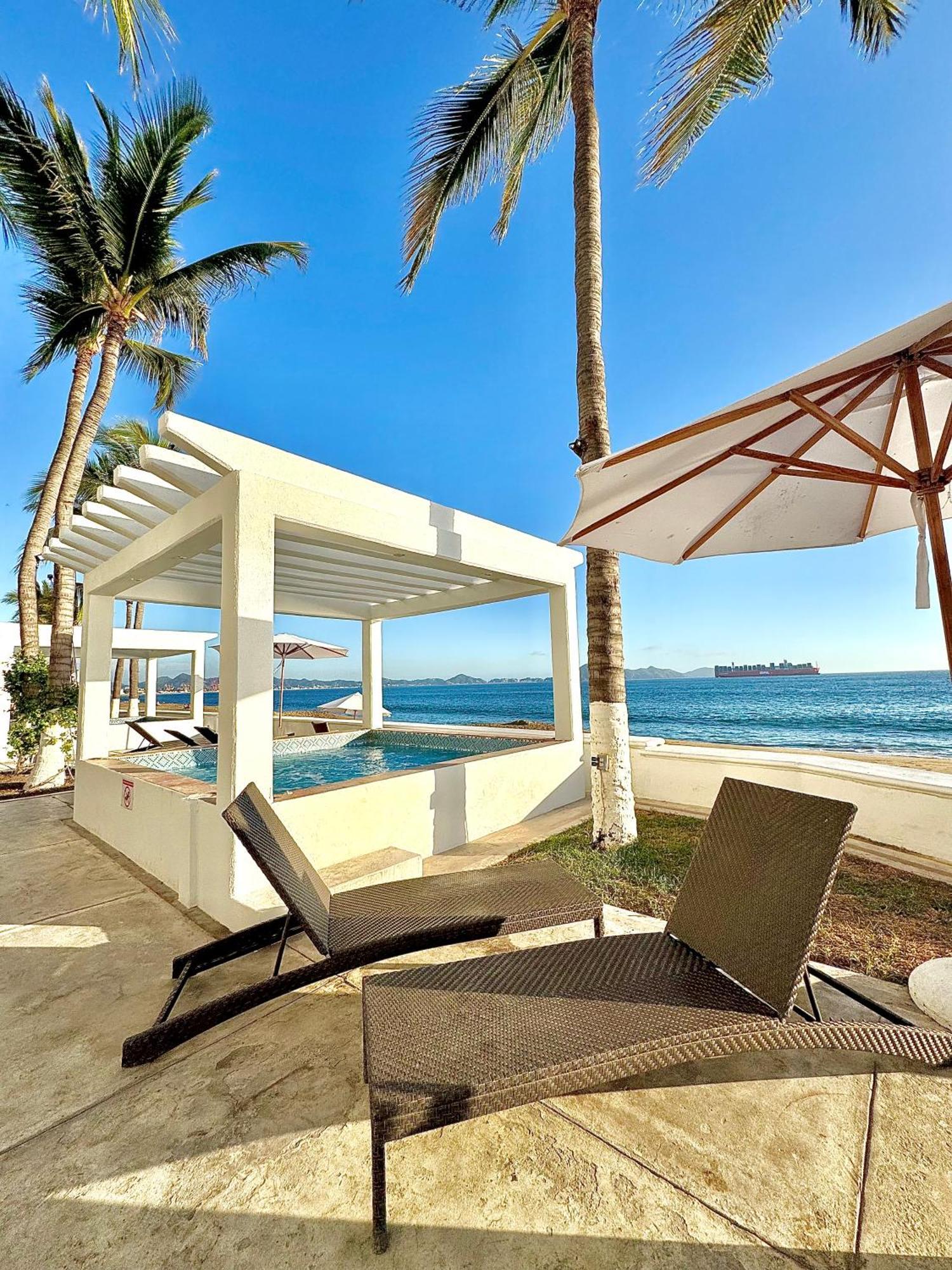 Espectacular Apto a pie de Playa con vista al mar Manzanillo Exterior foto