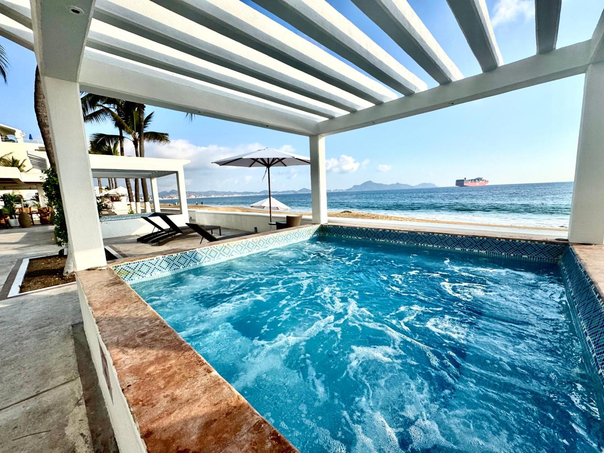 Espectacular Apto a pie de Playa con vista al mar Manzanillo Exterior foto